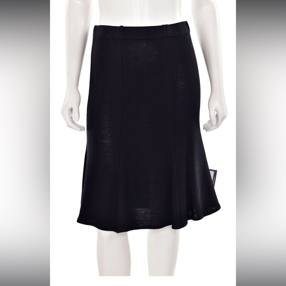 ST. JOHN COLLECTION Women's Knit Peplum Skirt Black Size 2